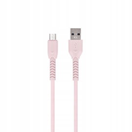 Maxlife kabel MXUC-04 USB - microUSB 1,0 m 3A różowy