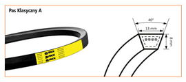 Pas klinowy A 1480 HA Stomil Sanok