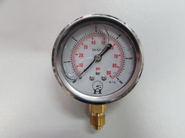 Manometr D63 0-6 bar przyłącze dolne 1/4" BSP