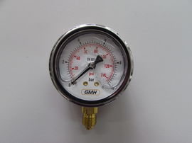 Manometr D63 0-10bar przyłącze dolne 1/4" BSP