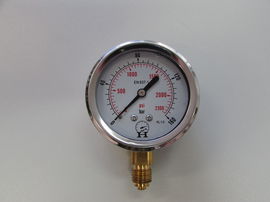 Manometr D63 0-160bar przyłącze dolne 1/4"BSP