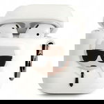 Etui Karl Lagerfeld AirPods biały Silicone Ikonik