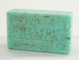 Mydło marsylskie 100g LISTKI MIĘTY ol.słod.migdały