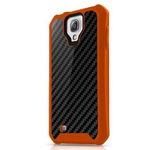 Futerał Atom Sheen Carbon Itskins - SAMSUNG S3 pomarańczowy