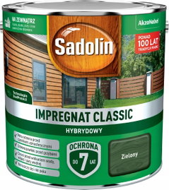 Sadolin impregnat do drewna Classic Zielony 2,5L