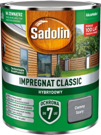 Impregnat do drewna Sadolin Ciemny szary 0,75 l