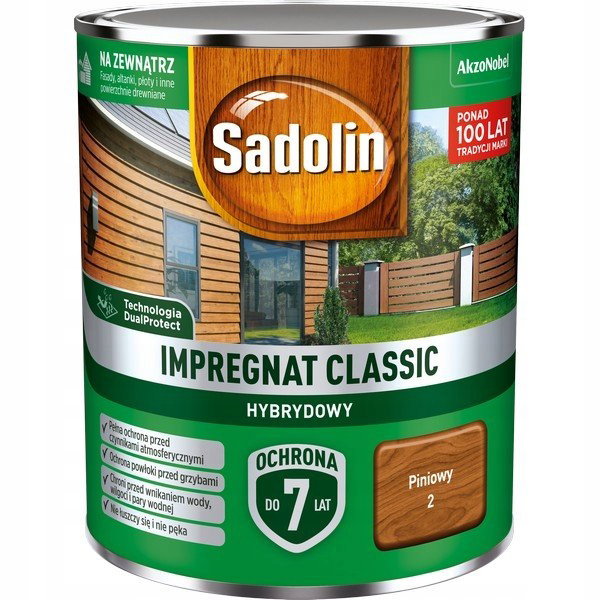 Sadolin impregnat do drewna Classic Piniowy 0,75L