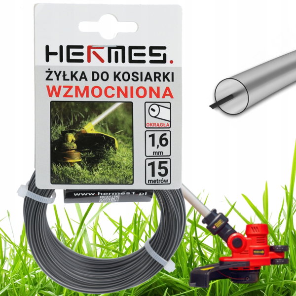 Żyłka Tnąca Do Kosy Podkaszarki Wzmocniona 1,6mm 15m Dual Ripper Okragła
