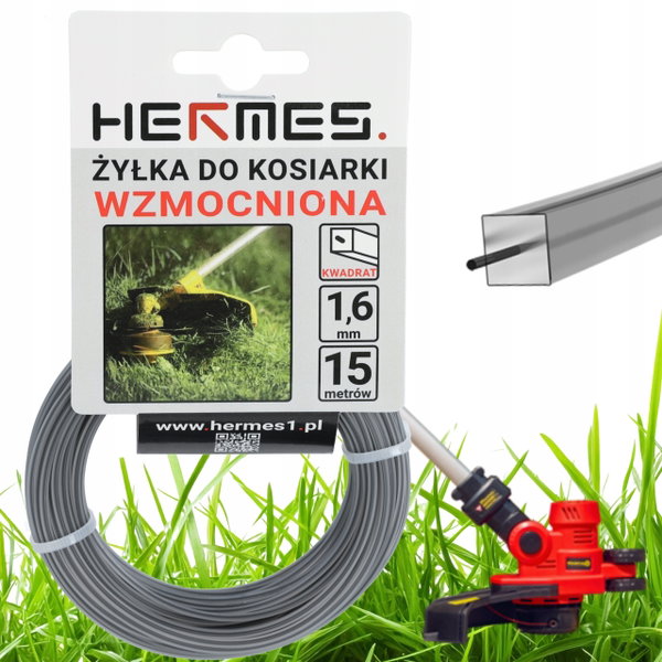 Żyłka Tnąca Do Kosy Podkaszarki Wzmocniona 1,6mm 15m Ripper Dual Kwadratowa