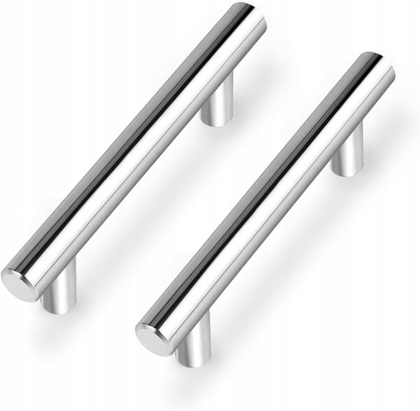 Uchwyty meblowe do szafek szuflad ze stali 150mm 15szt Srebrny