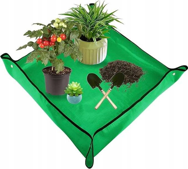 Mata do przesadzania roślin wodoodporna100 x 100 cm tworzywo sztuczne 2szt.