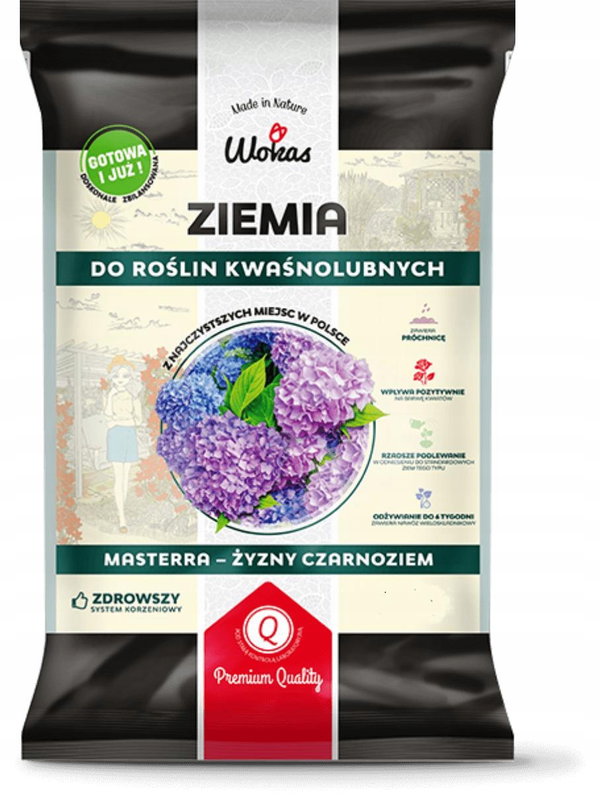 ZIEMIA PODŁOŻE DO ROŚLIN KWAŚNOLUBNYCH MASTERRA 20L WOKAS czarnoziem