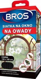 BROS siatka na okno moskitiera do okna 150x180 cm czarna