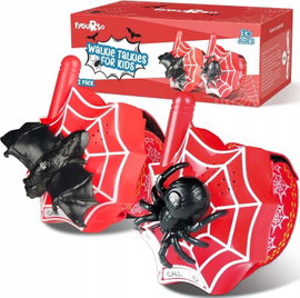 Krótkofalówka dla dzieci walkie talkie z pająkiem na Halloween 2szt