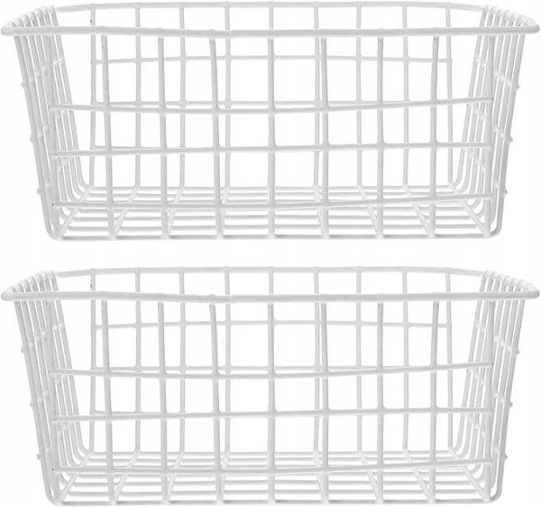 Koszyk organizer metalowy 28x12cm kuchenny na owoce i warzywa 2szt