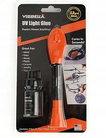 Klej UV z lampą Zestaw naprawczy do szkła metalu drewna skóry plastiku 4+8g