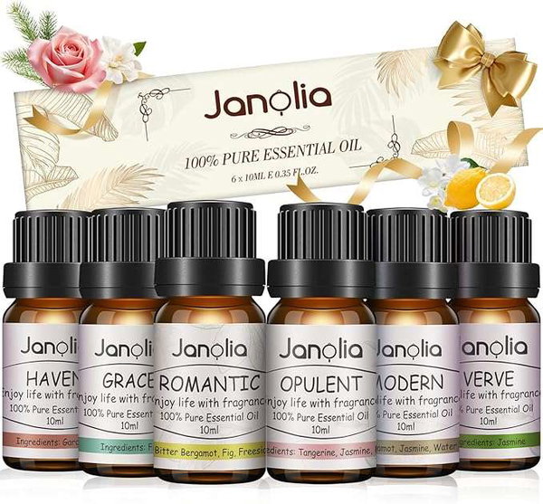 Olejki eteryczne do dyfuzora nawilżacza zapachowe naturalne zestaw 6x10ml