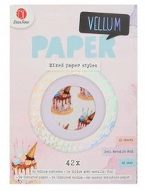 Zestaw papierów DecoTime wielokolorowy 15 x 21 cm