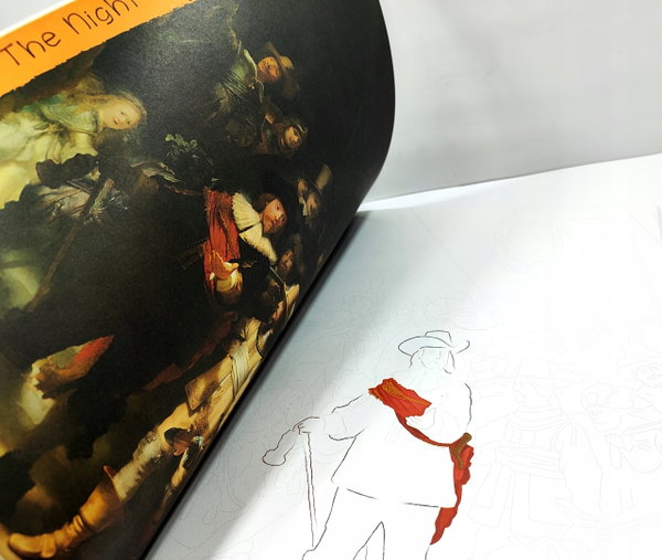 KOLOROWANKA. DAWNI MISTRZOWIE. ART FOR COLOURING. REMBRANDT / DZIEŁA