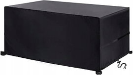 Pokrowiec ogrodowy na zestaw 213 x 132 x 74 cm czarny