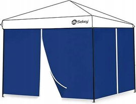 Ściany boczne do pawilonu Panel boczne 290×200cm Kolor granatowy 2 szt
