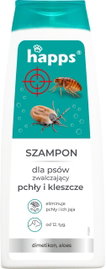 HAPPS Szampon dla psa zwalczający pchły i kleszcze 250 ml