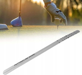 Linijka prosta do puttera golfowego szyna do kontroli odległości aluminiowa