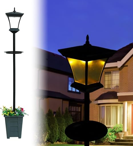 Gresonic Lampa solarna 200 cm z doniczką