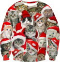 Świąteczny sweter Ugly Christmas unisex roz.XXL koty