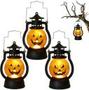 Lampion LED Dekoracja Wisząca Halloween Dynia Zestaw 3szt