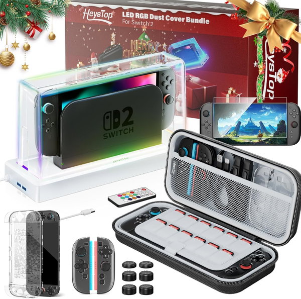ZESTAW AKCESORIÓW HEYSTOP DO NINTENDO SWITCH 2 ETUI SZKŁO OSŁONA DOCK LED