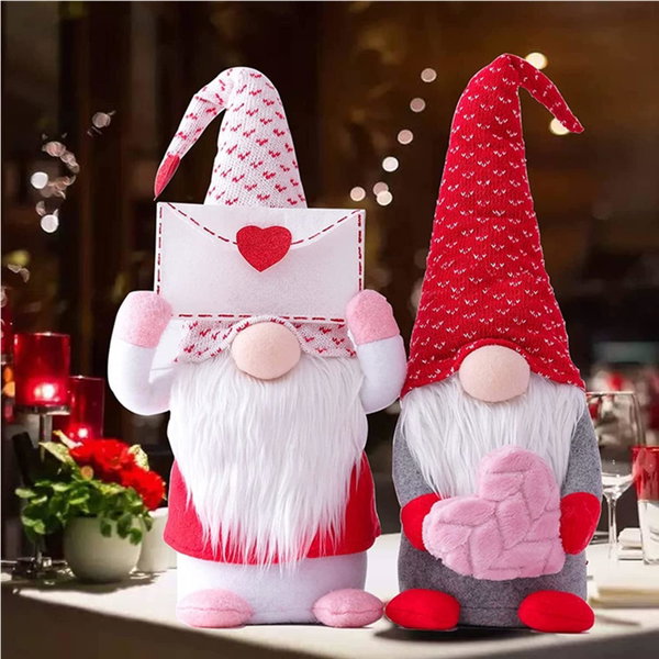 2 x Skryt Skrzyty Gnom WALENTYNKOWE figurki na walentynki dla zakochanych