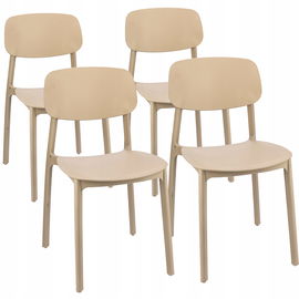 4 x Krzesło LARA beżowe