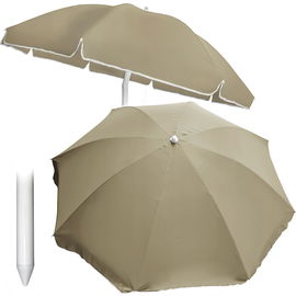 PARASOL OGRODOWY plażowy na balkon taras ŁAMANY z falbaną 240 cm