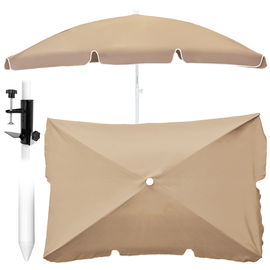 Parasol OGRODOWY plażowy UCHYLNY mocny średnica 200 cm łamany z uchwytem