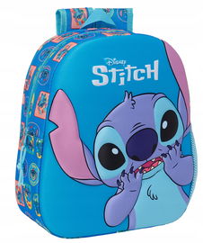 PLECAK DO PRZEDSZKOLA DZIECIĘCY STITCH 3d DUŻY NIEBIESKI DLA DZIECI