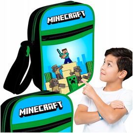Torebka na Ramię Nerka Dziecięca Listonoszka Saszetka Minecraft Creeper