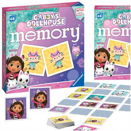 Gra Pamięciowa Karciana Edukacyjna Gabi Koci Domek Układanka 48 Kart Memory