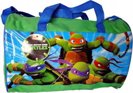 Torba sportowa podróżna na ramię basen Wojownicze Żółwie Ninja zielona