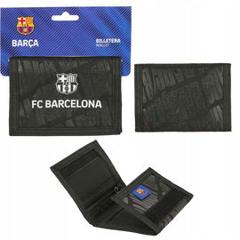 Portfel Piłkarski FC Barcelona Czarny Młodzieżowy na Rzep Piłka Nożna 25/26