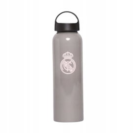 Bidon aluminiowy Real Madryt 600 ml szary BPA FREE oficjalny 24/25