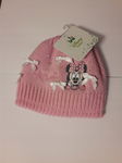 Czapka zimowa myszka MINNIE DISNEY dzianina 48 różowa