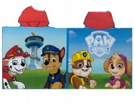 Ręcznik plażowy kąpielowy 55X110 cm okrycie z kapturem ponczo Psi Patrol