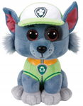 MASKOTKA PLUSZAK PRZYTULANKA ROCKY PSI PATROL TY Brokatowe oczy 15 cm