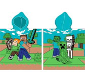 Ręcznik plażowy kąpielowy okrycie z kapturem Minecraft Creeper 50x100 cm