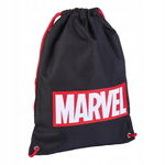 WOREK SZKOLNY NA BUTY WF PLECAK NA OBUWIE MARVEL 40cm x 30cm CZARNY MOCNY