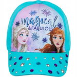 CZAPKA Z DASZKIEM BEJSBOLÓWKA DZIEWCZĘCA KRAINA LODU ANNA ELSA 54 NIEBIESKA