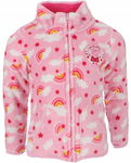 Bluza polar dziecięca rozpinana Świnka Peppa 98/104 zamek stójka różowa