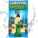 Ręcznik Plażowy Kąpielowy Szybkoschnący Minecraft Creeper 140x70 cm