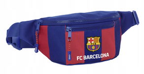 Saszetka Nerka FC Barcelona Niebieska Regulowany Pasek Zamek Duża Pojemna